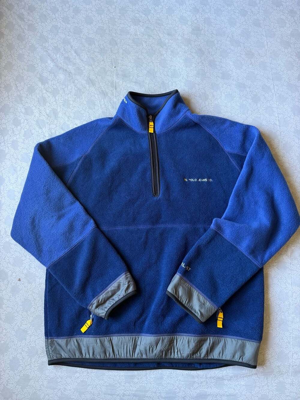 Vintage 90s Polo Jeans Co Ralph Lauren Jacket Blue Yellow RL-67 Tech Gorpcore